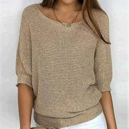 Roundelle | Three Quarter Sleeve Sweater