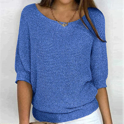 Roundelle | Three Quarter Sleeve Sweater