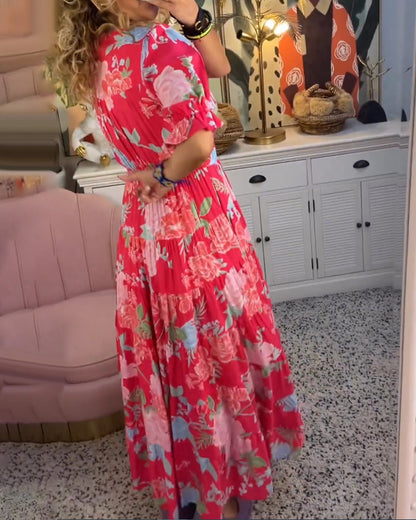 AILEEN | ELEGANT VIBRANT DRESS