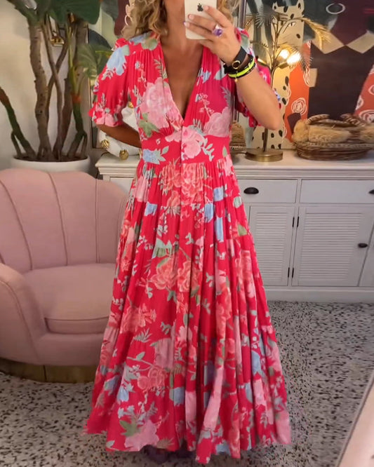 AILEEN | ELEGANT VIBRANT DRESS