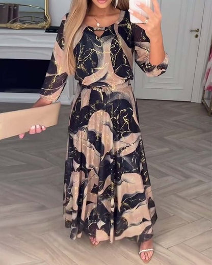 LUCINDA | PRINTED CHIFFON DRESS