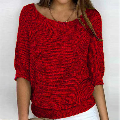Roundelle | Three Quarter Sleeve Sweater