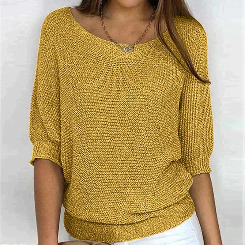 Roundelle | Three Quarter Sleeve Sweater