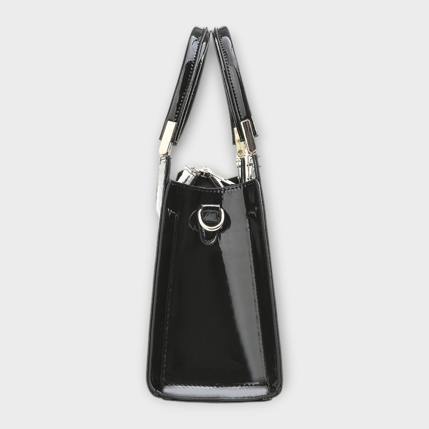 Celeste | Glossy Crocodile Pattern Handbag