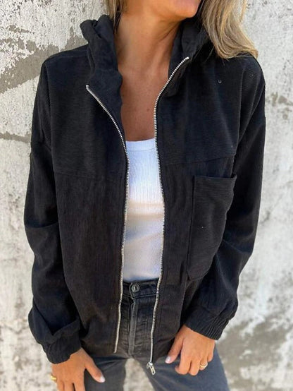 RUTH | CASUAL HOODED ZIP-UP JACKET