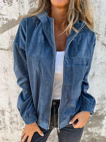 RUTH | CASUAL HOODED ZIP-UP JACKET